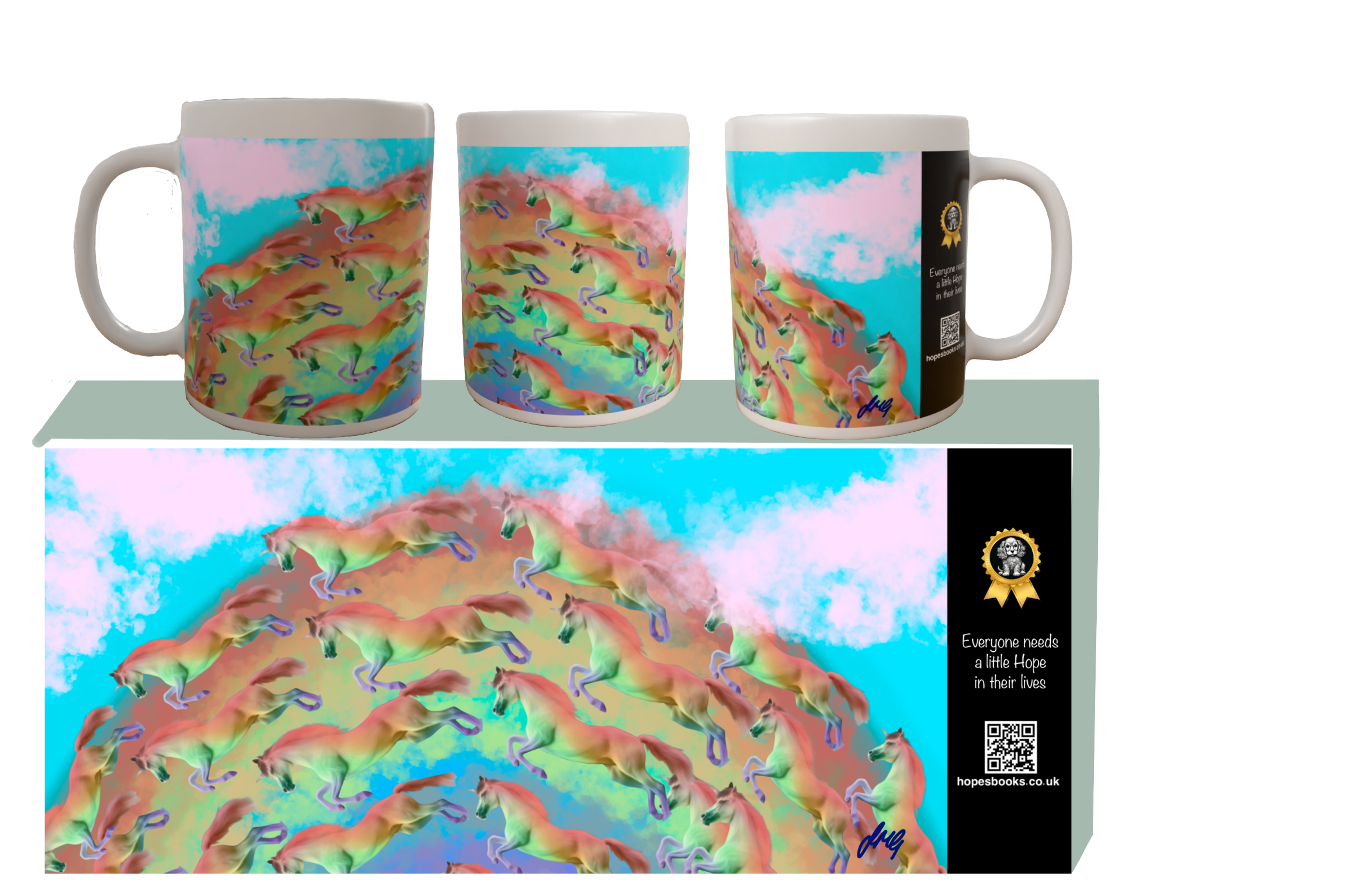 Rainbow Horses Mug