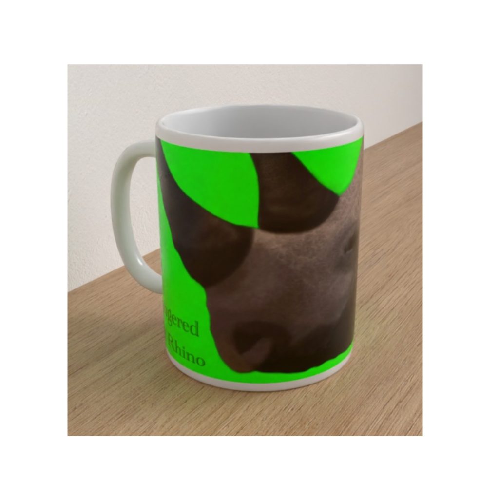 Endangered Black Rhinoceros Mug