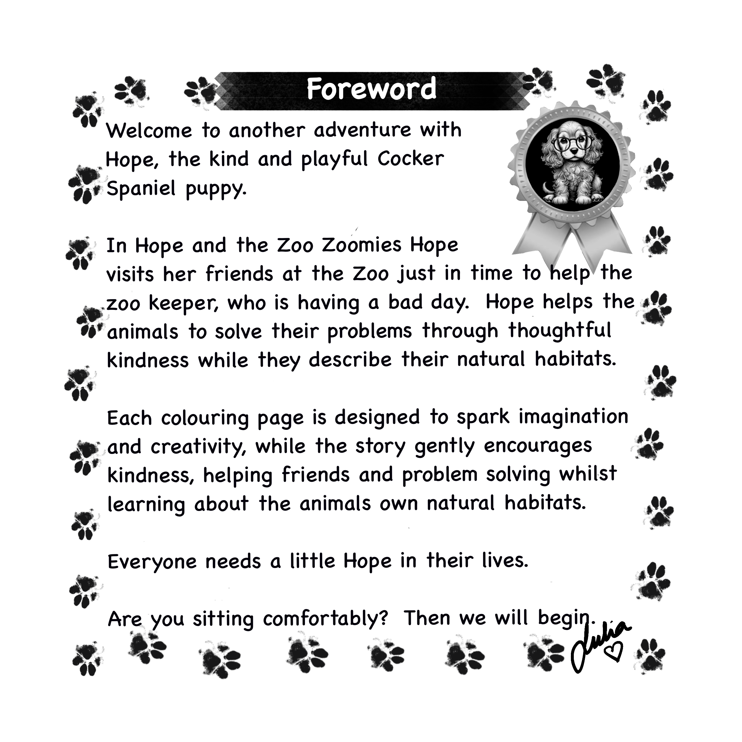 Hope and the Zoo Zoomies sample page 1